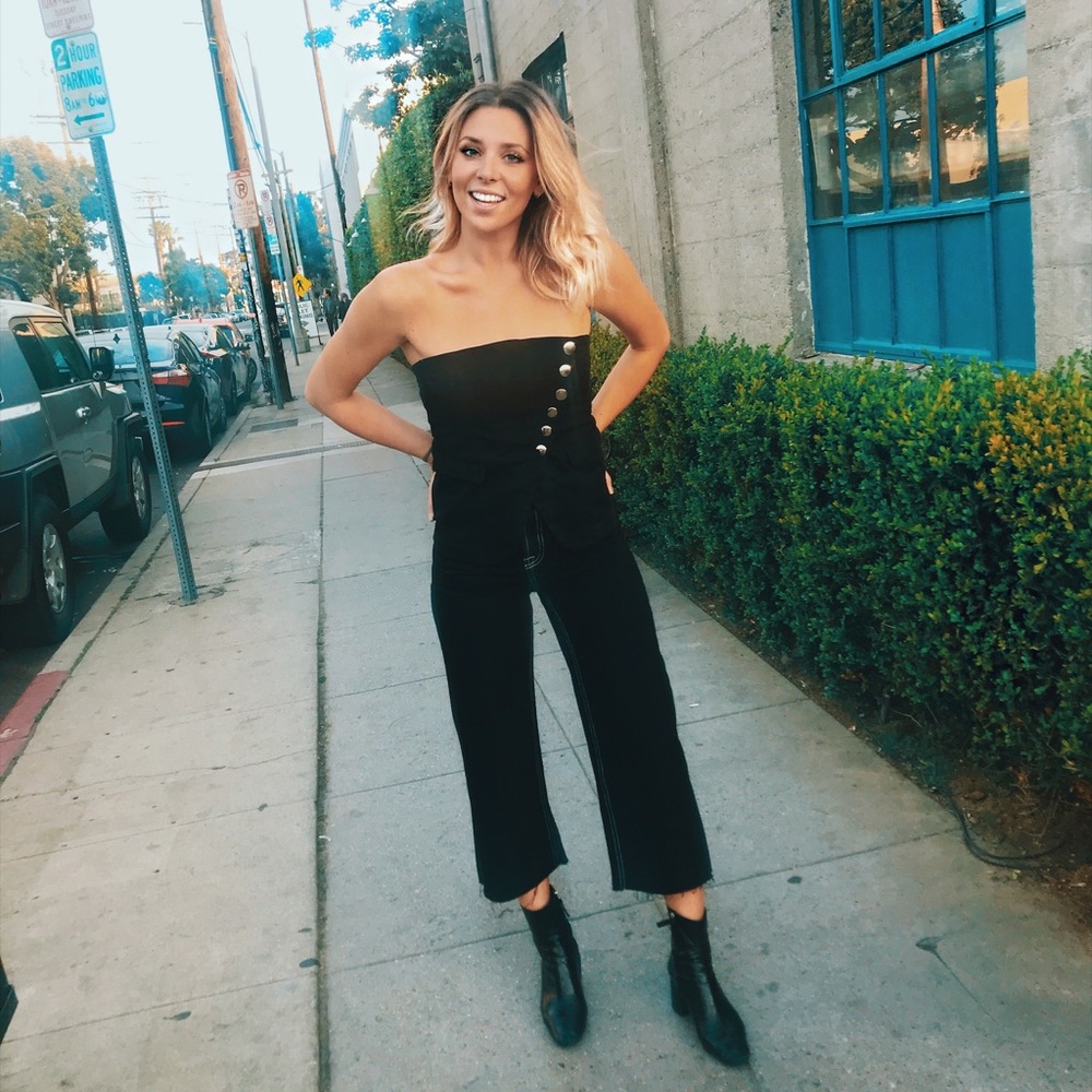 Zara black denim jeans